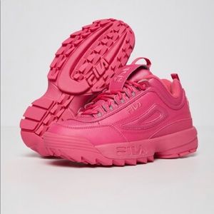 Fila disruptor fuchsia pink